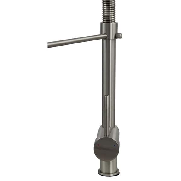 Dyconn 22-inch Contemporary Kitchen Brushed Nickel Swivel Faucet