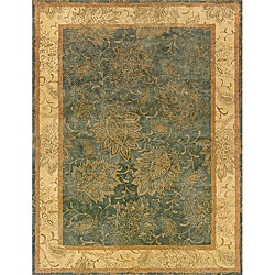 Evan Blue/ Beige Transitional Area Rug (3'6 x 5'6) Style Haven 3x5   4x6 Rugs