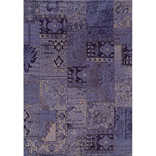 Purple/ Grey Area Rug (5 X 76)