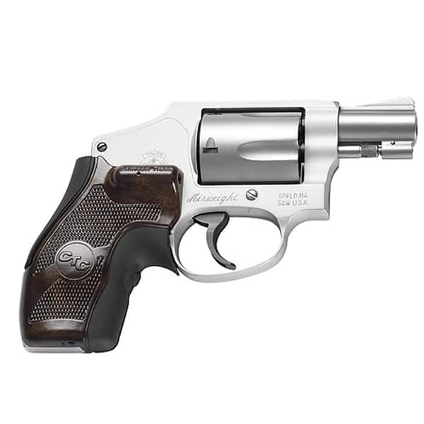 Crimson Trace Chestnut Lasergrip Smith and Wesson J-frame Round Butt ...