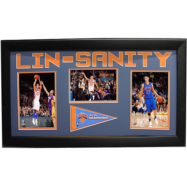 New York Knicks Jeremy Lin 15x35 Cutout Frame
