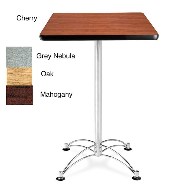 OFM Square Cafe Table with Chrome Base
