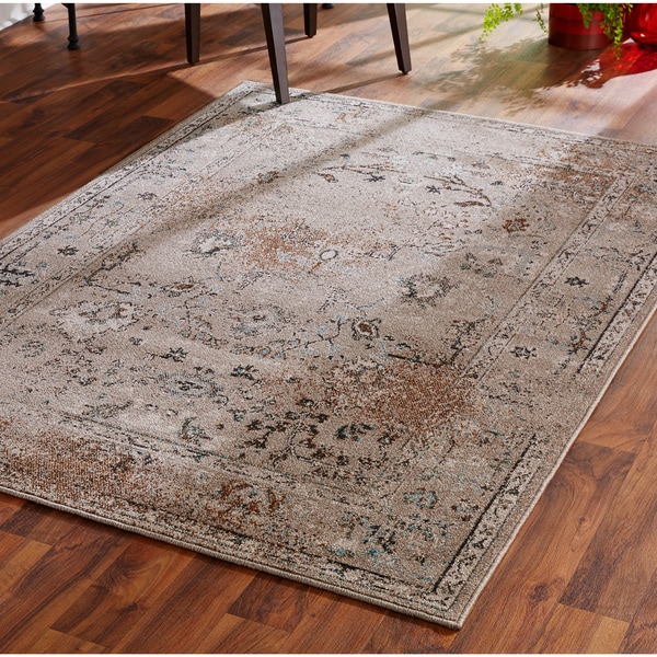 Overdyed Distressed Traditional Grey/ Black Area Rug (9'10 x 12'10