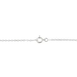 Sterling Silver 1.5mm Rolo Chain Anklet Jewelry 9