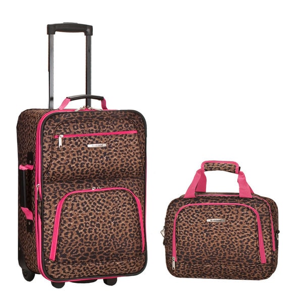 leopard suitcase set