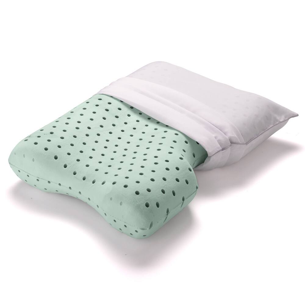 Authentic Comfort Dual Comfort Memory Foam Pillow with Cover