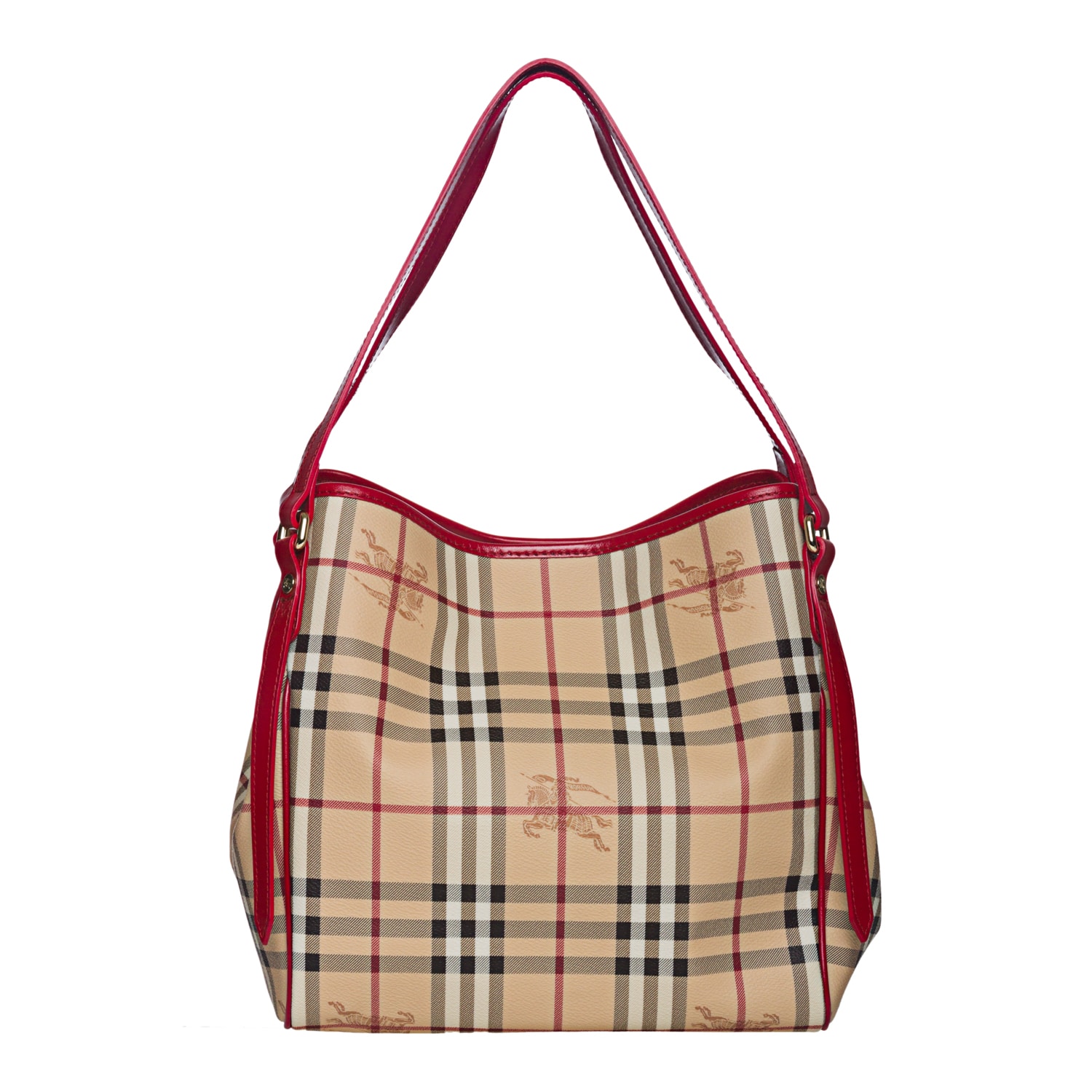 Burberry Small Haymarket Canterbury Tote - Overstock Shopping - Big ...