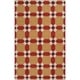 preview thumbnail 1 of 4, Hand-woven Red Anchor Wool Area Rug - 5' x 8' - 5' x 8' Caramel - 5' x 8' - Rectangle