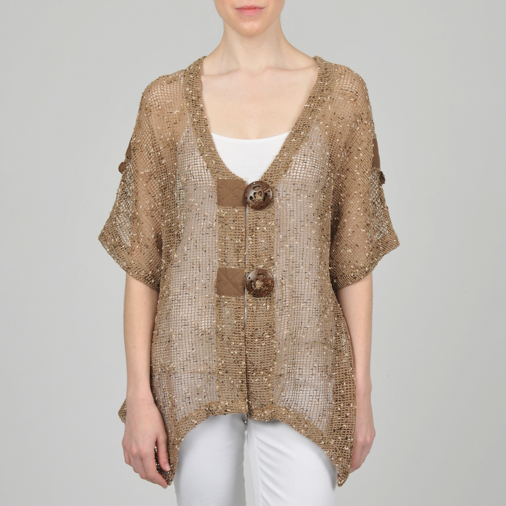 mesh cardigan short
