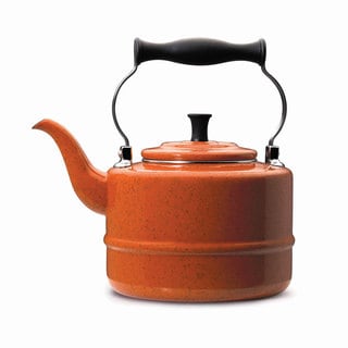 Paula Deen Signature Speckled Orange 2 quart Tea Kettle Paula Deen Tea Kettles/Teapots