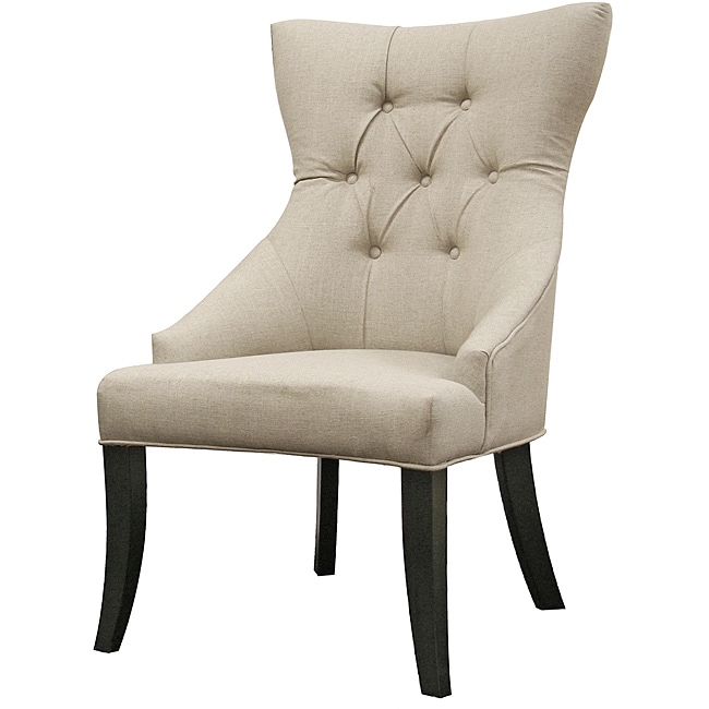 Daphne Beige Linen Dining Chair