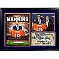 Denver Broncos Peyton Manning with John Elway Photo Stat Frame