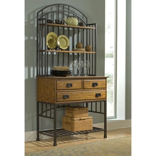 Distressed shop bakers rack