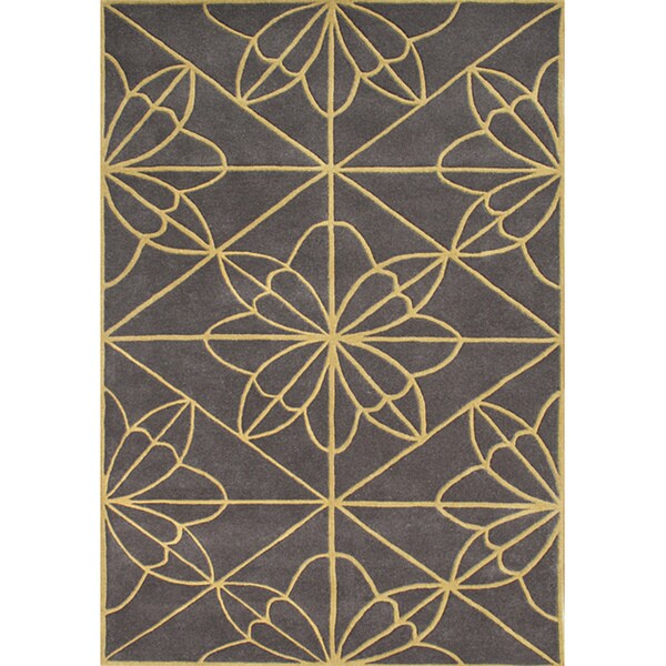 Alliyah Handmade Teak New Zealand Blend Wool Rug (8' x 10') - 8' x 10'