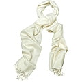 Peach Couture Silk Blend Off-white Wrap