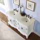 preview thumbnail 2 of 7, Silkroad Exclusive Stone Top 58-inch Double Sink Bathroom Vanity