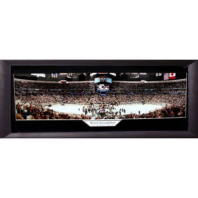 2001 Stanley Cup Champions Colorado Avalanche Panoramic Frame