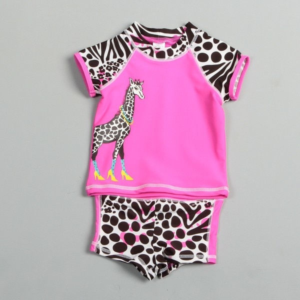 Carter's Toddler Girls Giraffe Print 2 piece Swimwear Set Carter's Girls' Swimwear