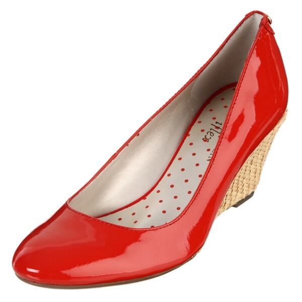 AK Anne Klein Women's 'Maise' Red Wedge Pumps - Free Shipping On Orders ...
