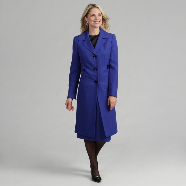 Evan Picone Women's Duster Coat Skirt Suit FINAL SALE - 14218379 ...