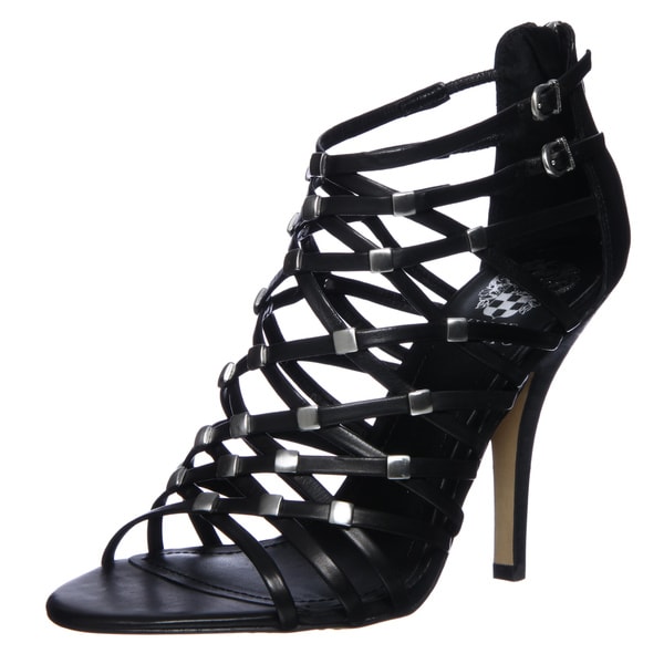 Vince Camuto Womens Wendy Black High Heel Sandals  