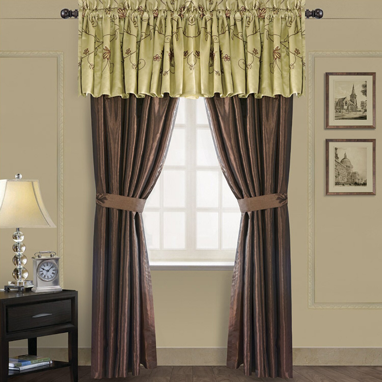 EverRouge Angelica Gold Valance - Overstock Shopping - Great Deals on ...