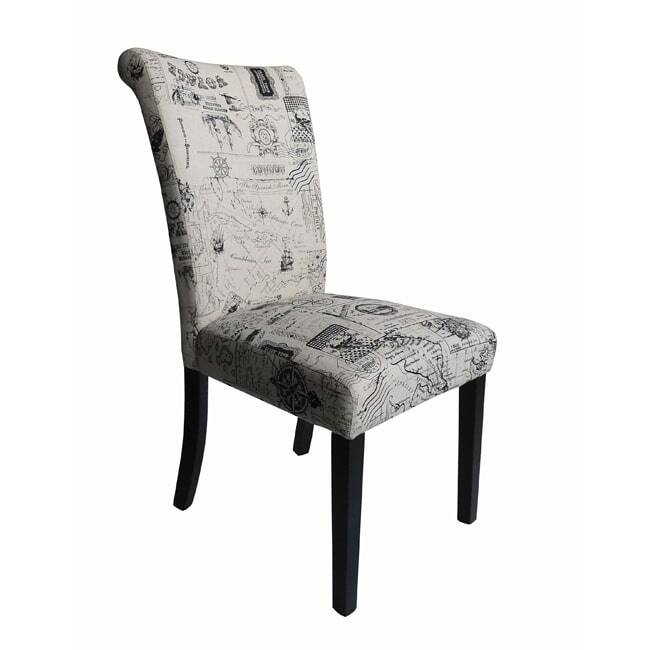 Monsoon Voyage Upholstered Black Dining Chairs (Set of 2)