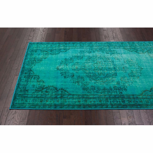 Nuloom Nuloom Vintage Inspired Overdyed Rug (8 X 10) Blue Size 8 x 10