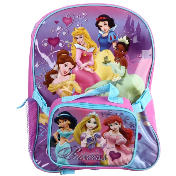 Disney Princess 16 inch Backpack for Girls 5 Piece School Lunch Box Se–  Seven Times Six