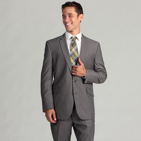 Kenneth Cole Reaction Men's Grey 2-piece Suit - Free Shipping Today ...