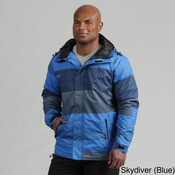 Zonal Mens Wide Stripe Snowboarding Jacket