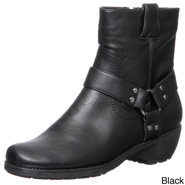 Shop Aerosoles Women&#39;s &#39;Destiny&#39; Buckle Detail Ankle Boots FINAL SALE - Free Shipping On Orders ...