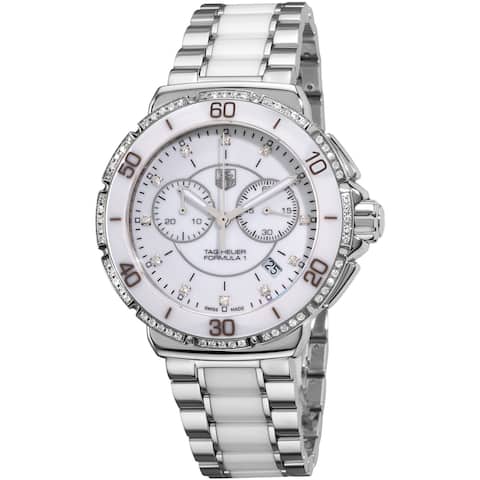 Shop Tag Heuer Women S Cah1213 Ba0863 Formula 1 Diamond Two Tone