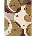 Alliyah Handmade Beige New Zealand Blend Wool Rug - 8' x 10'