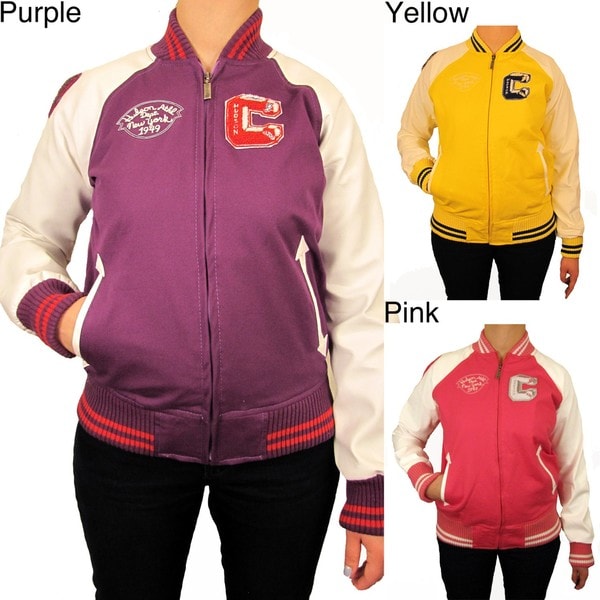 Hudson Outerwear Women's Plus size Cotton Varsity Jacket Blazers & Jackets