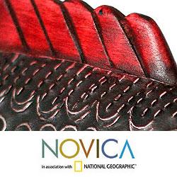 Sese Wood and Aluminum 'Ga Redfish' Sculpture (Ghana) Novica Statues & Sculptures