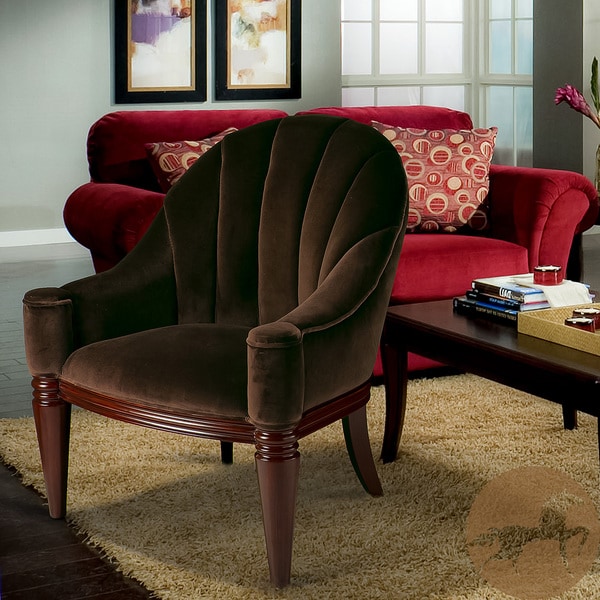 Christopher Knight Home Antonio Chestnut Velvet Club Chair Christopher Knight Home Chairs