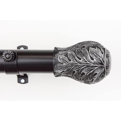 InStyleDesign Frond Decorative Adjustable Curtain Rod Set