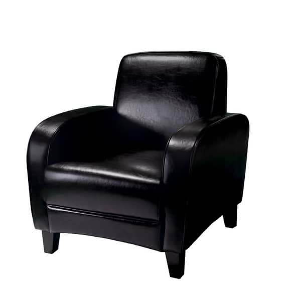 Shop Maurice Espresso Leather Club Chair By Christopher Knight