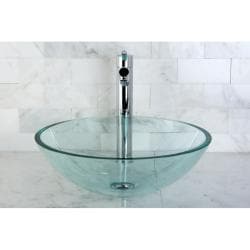 Crystal Clear Glass Vessel Sink Overstock Com Shopping The Best Deals On Bathroom Sinks