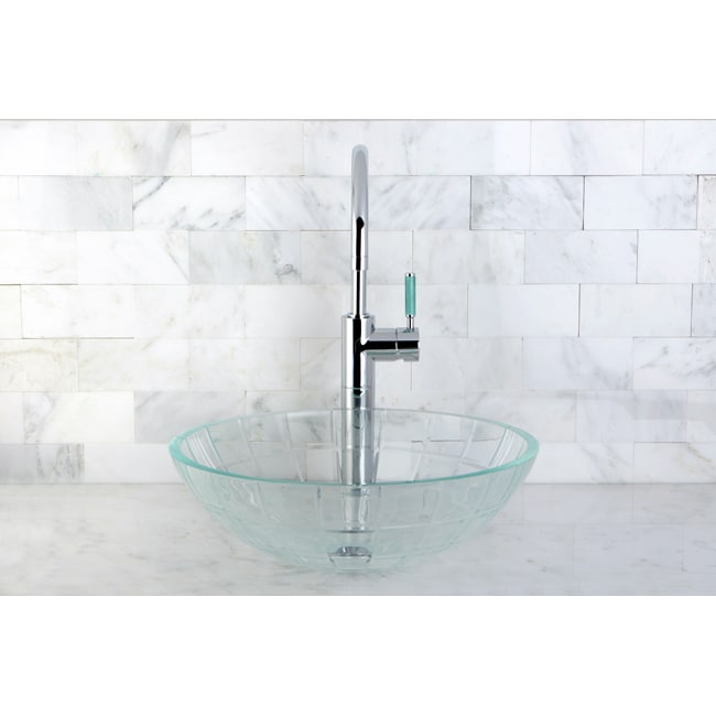 Crystal Glacier Vessel Sink