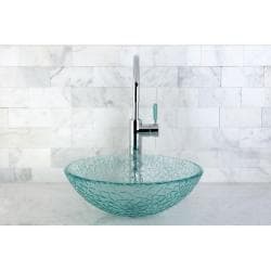 Round Tempered Glass Vessel Sink Overstock Com Shopping The Best Deals On Bathroom Sinks