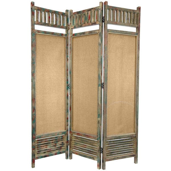 Shop Distressed Wooden Railings 6-foot Room Divider (China) - Free