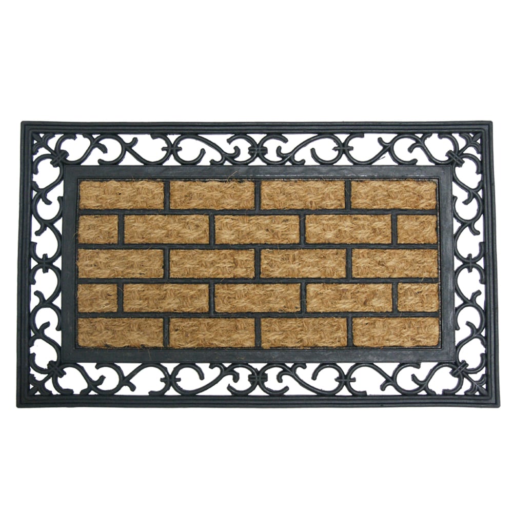 Rubber cal Gibraltar Rubber Coir Fiber Doormat (18 X 30)