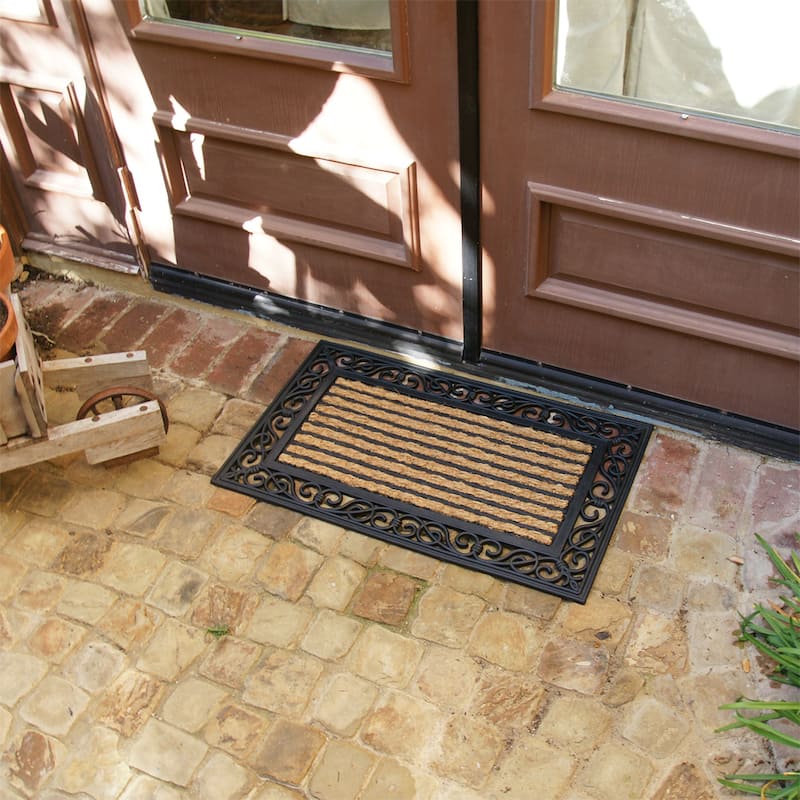 Rubber-Cal 'Casablanca' Coconut Rubber Entrance Mat (18" x 30")