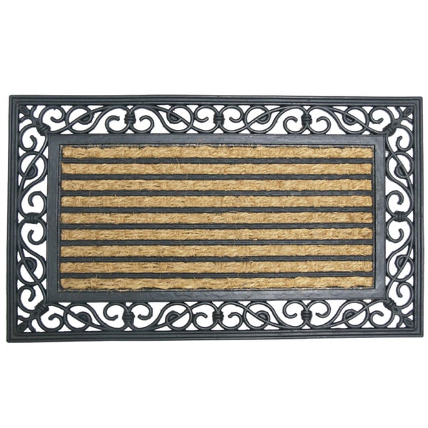 Rubber Cal Casablanca Coconut Rubber Entrance Mat (18 x 30