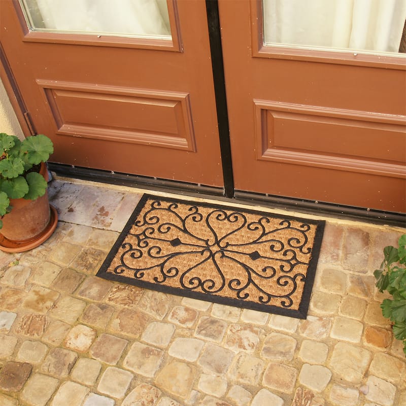 Rubber-Cal 'Harmony' Coir and Rubber Doormat (18" x 30")