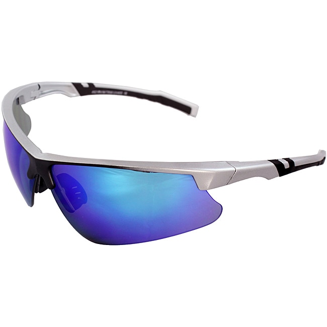 Mens 4921rv svrbu Silver/ Black Wrap Sunglasses