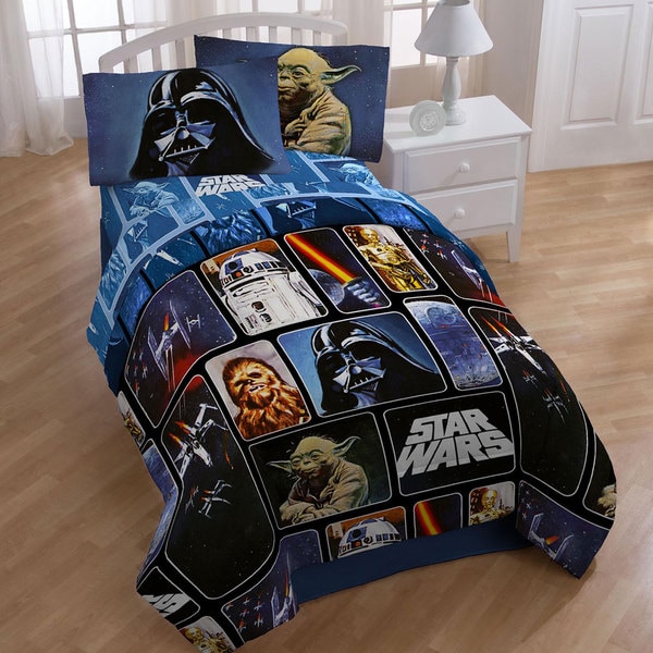 Shop Star Wars Collage 4-piece Twin-size Bed in a Bag with Sheet Set ...