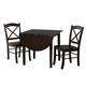 Simple Living Black 3-piece Country Cottage Dining Set - Thumbnail 2